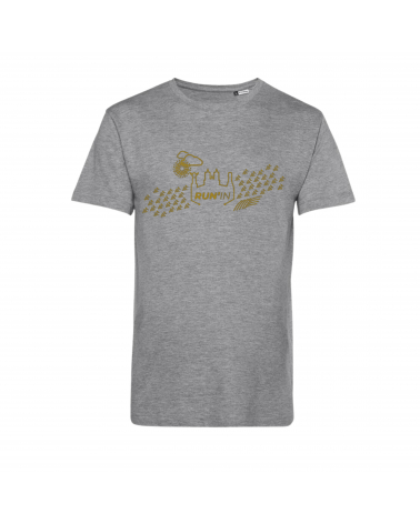 T-shirt A Run'in Reims LA REMOISE Gris Mixte