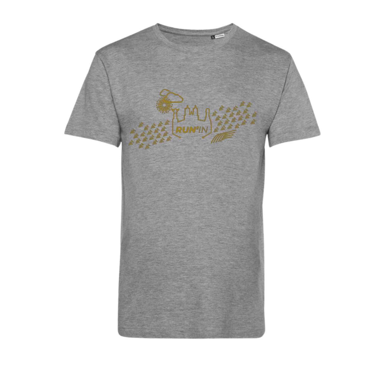 T-shirt A Run'in Reims LA REMOISE Gris Mixte