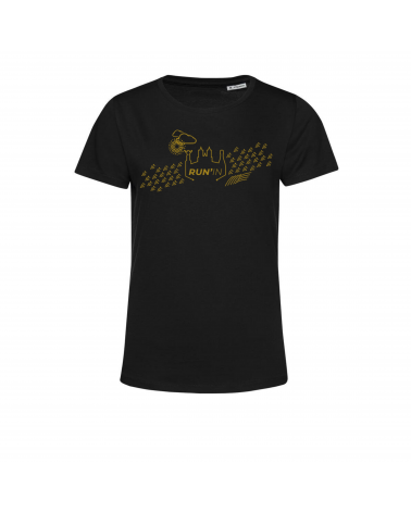 T-shirt A Run'in Reims LA REMOISE Noir Mixte